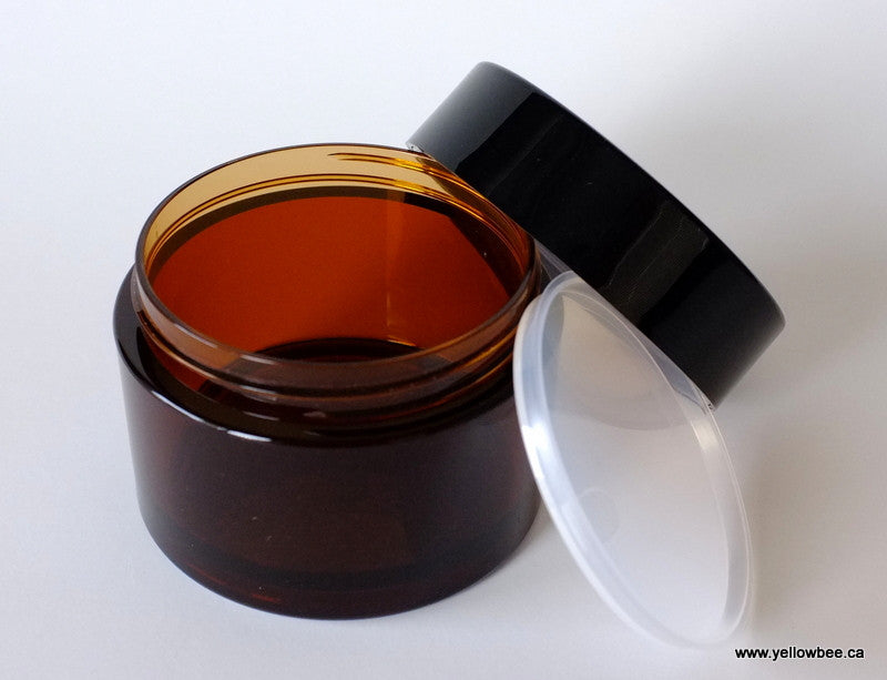 Premium Amber PET Plastic Jar - 100ml