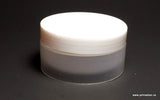 Low Profile Double Wall Plastic Jar with White Lid - 50ml