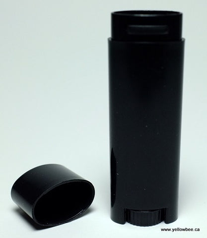 Oval Lip Gloss Tube - Black - 5g