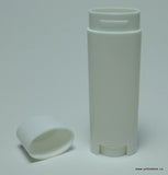 Oval Lip Gloss Tube - White - 5g