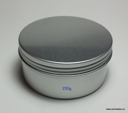Metal Tin with Screw Lid - 250g / 8.82oz (Full Case of 200pcs)