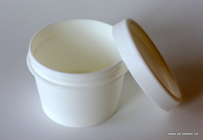 White Plastic Tub - 100ml / 3.38oz