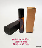 Kraft Box for 10ml Roller Bottle - Black (20pcs)