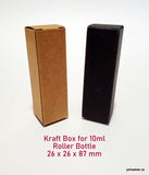 Kraft Box for 10ml Roller Bottle - Black (20pcs)