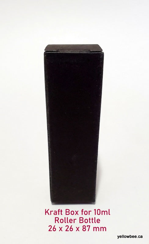 Kraft Box for 10ml Roller Bottle - Black (20pcs)