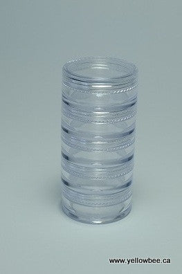 Stackable Plastic Container - 5g / 0.18oz (5-piece pack)