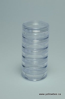 Stackable Plastic Container - 5g / 0.18oz (5-piece pack)