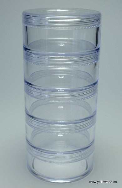 Stackable Plastic Container - 30g / 1.06oz (5-piece pack)