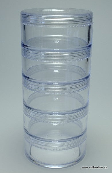 Stackable Plastic Container - 50g / 1.76oz (5-piece pack)