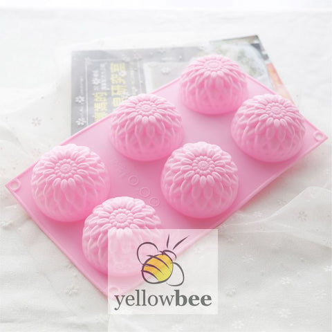 Soap Mould - 6 Cavity Chrysanthemum - SM-002