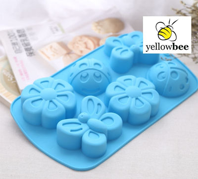 Soap Mould - 6 Cavity Insect-Butterfly - SM-003