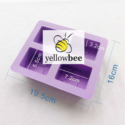 Soap Mould - 4 Cavity Tree - SM-006