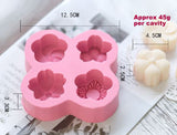 Soap Mould - 4 Cavity Cherry Blossom - SM-016