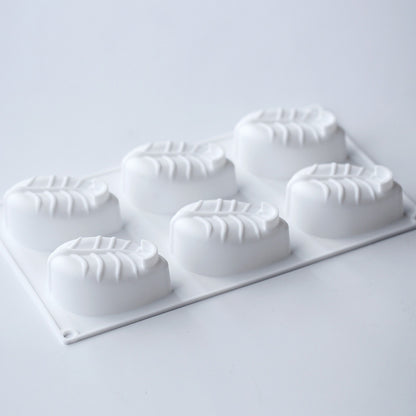 Soap Mould - 6 Cavity Leaf - SM-032