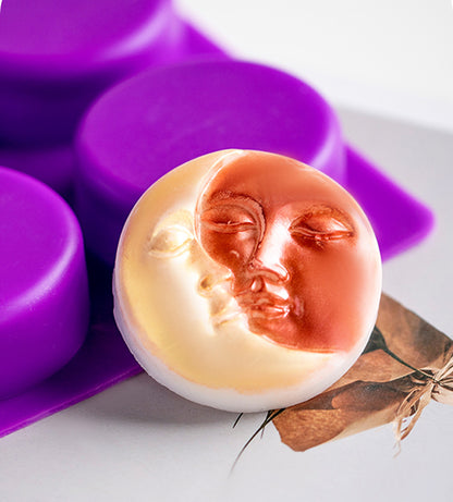 Soap Mould - 4 Cavity Kissing Moon - SM-037
