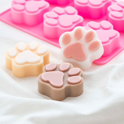 Soap Mould - 6 Cavity Paw - SM-040