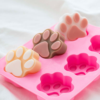 Soap Mould - 6 Cavity Paw - SM-040
