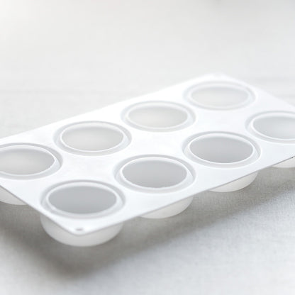 Soap Mould - 8 Cavity Rounded Cylinder Bar - SM-041