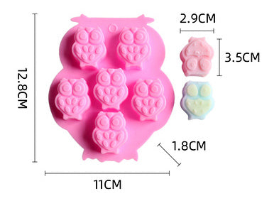 Soap Mould - 6 Cavity Owl - SM-045