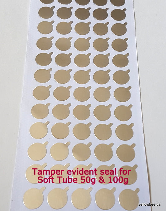 Tamper Evident Seal for Soft Tube (50g & 100g size) - 100pcs