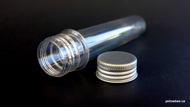 Clear Cosmetic Storage Tube with Aluminum Lid - 40ml