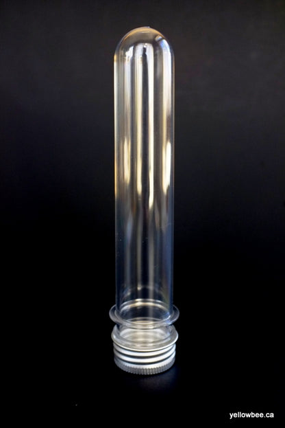 Clear Cosmetic Storage Tube with Aluminum Lid - 40ml