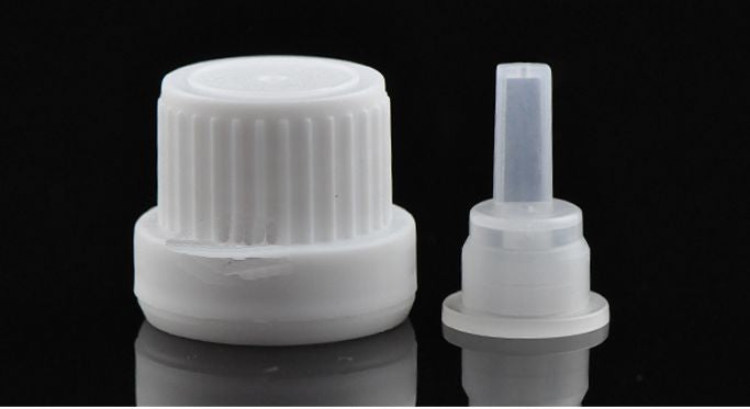New White Lid with Tamper-Evident Seal & Reducer