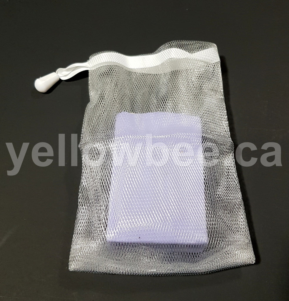 Nylon Exfoliating Soap Saver Bag - White (10 bags per pack)